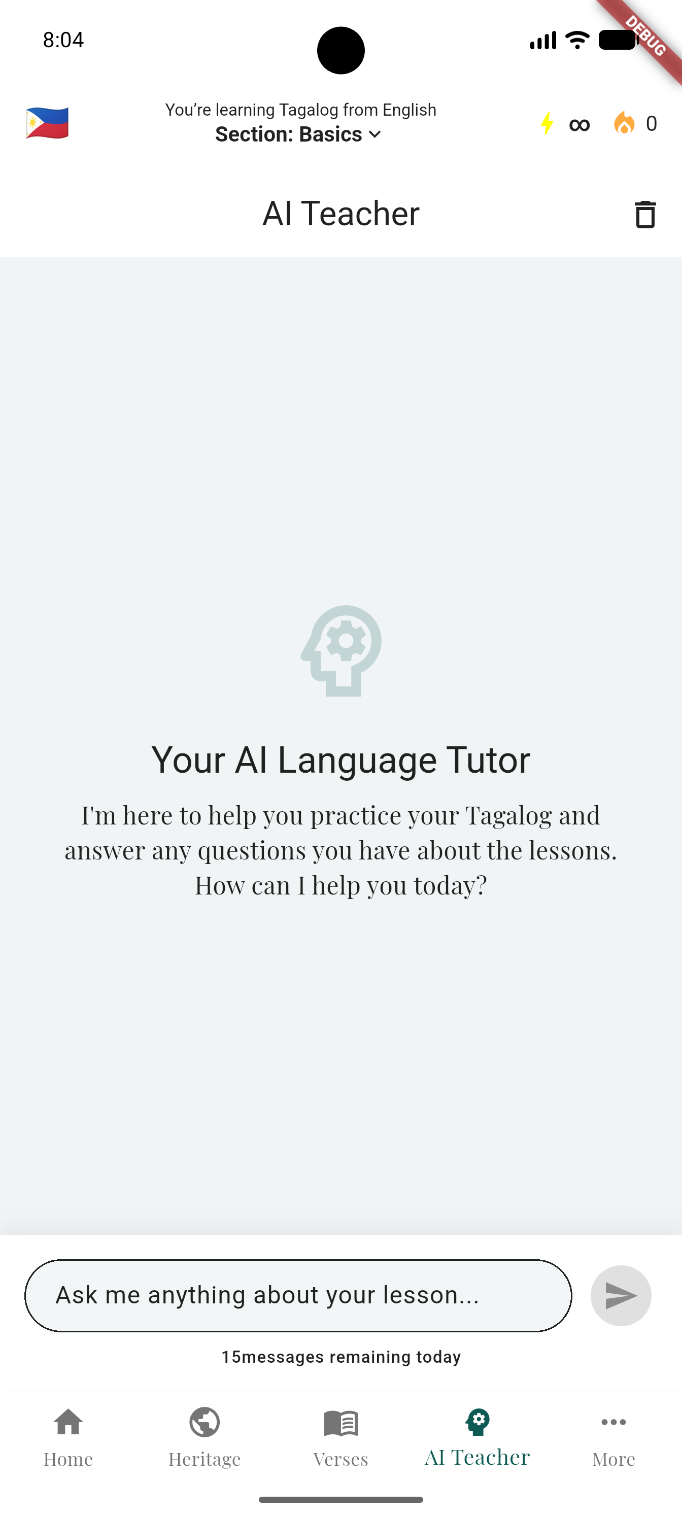 Divinari AI Teacher interactive conversational tutor for real-time phrase feedback
